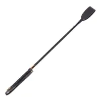 Fusta de Metal Negro y Dorado · LATETOBED BDSM LINE · Spanking y Azotes