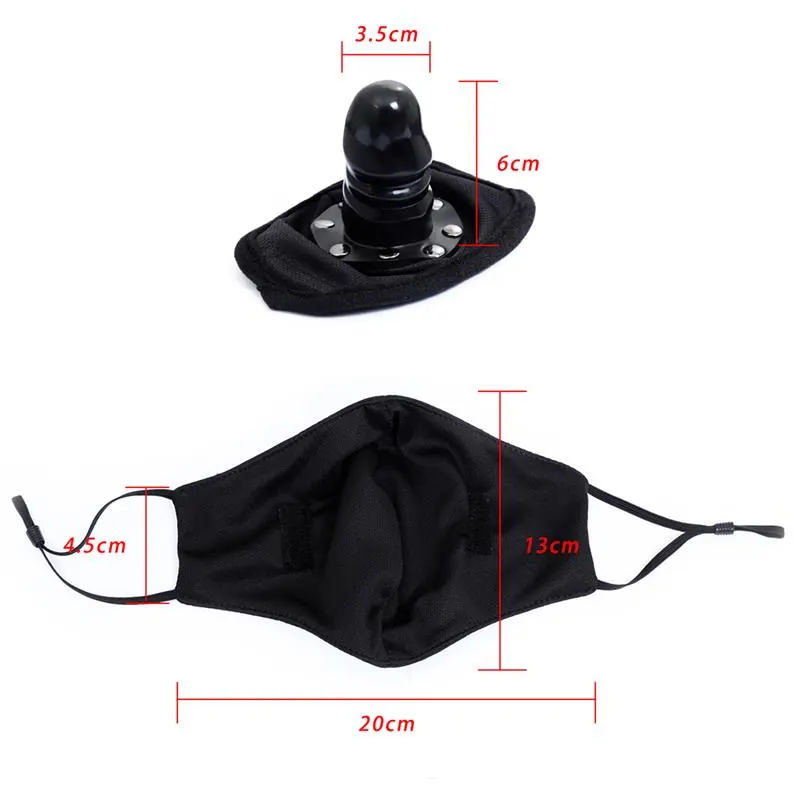 Mascarilla con Accesorio de Dildo Desmontable · LATETOBED BDSM LINE · Accesorios y Sets — photo 10