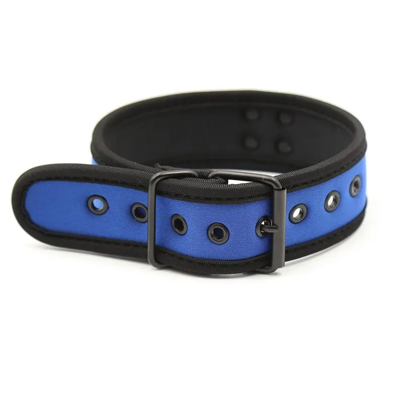 Collar de Neopreno Ajustable Azul · A-GUSTO · Accesorios BDSM y Fetish — Foto 3