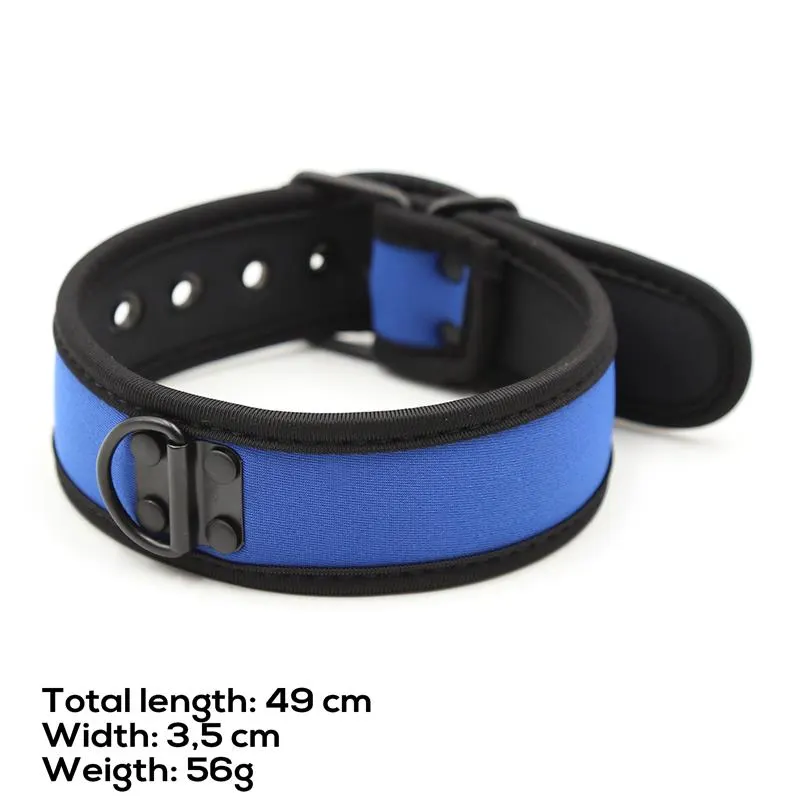 Collar de Neopreno Ajustable Azul · A-GUSTO · Accesorios BDSM y Fetish — Foto 8