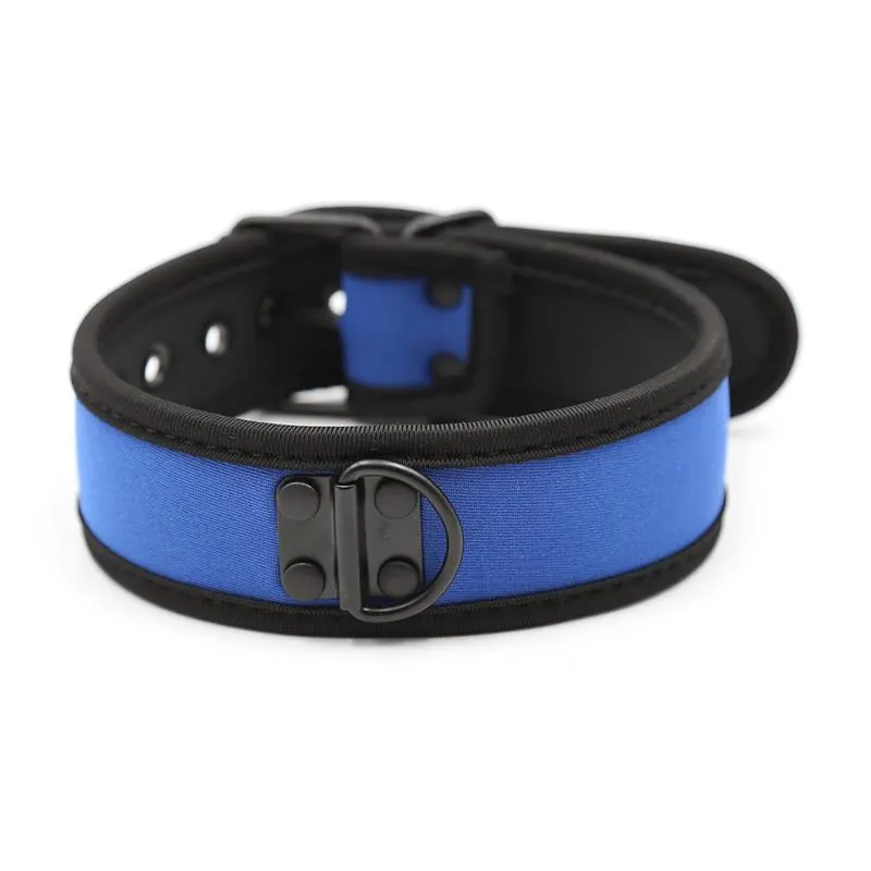 Collar de Neopreno Ajustable Azul · A-GUSTO · Accesorios BDSM y Fetish