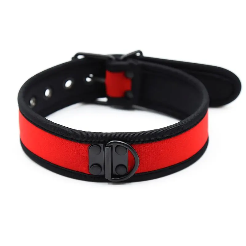 Collar de Neopreno Ajustable Rojo · A-GUSTO · Accesorios BDSM y Fetish — photo 2