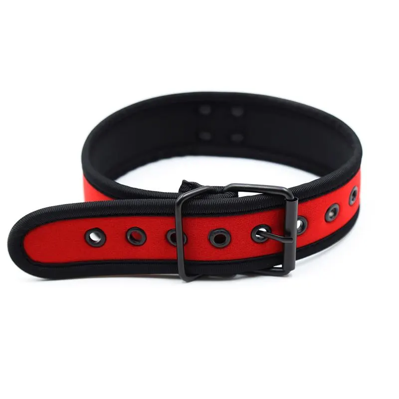 Collar de Neopreno Ajustable Rojo · A-GUSTO · Accesorios BDSM y Fetish — photo 3