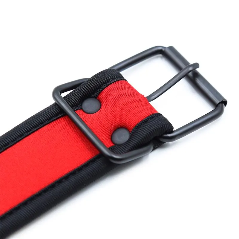 Collar de Neopreno Ajustable Rojo · A-GUSTO · Accesorios BDSM y Fetish — photo 4