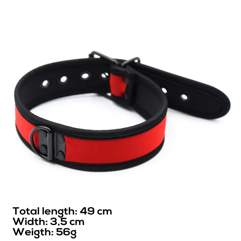 Collar de Neopreno Ajustable Rojo · A-GUSTO · Accesorios BDSM y Fetish — photo 7