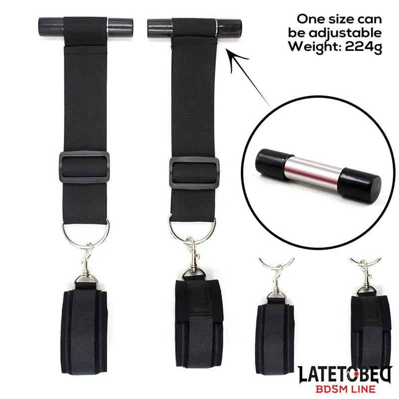 Restricciones para Puerta con Esposas Adjustables y Desmontables · LATETOBED BDSM LINE · Esposas y Ataduras — Foto 7