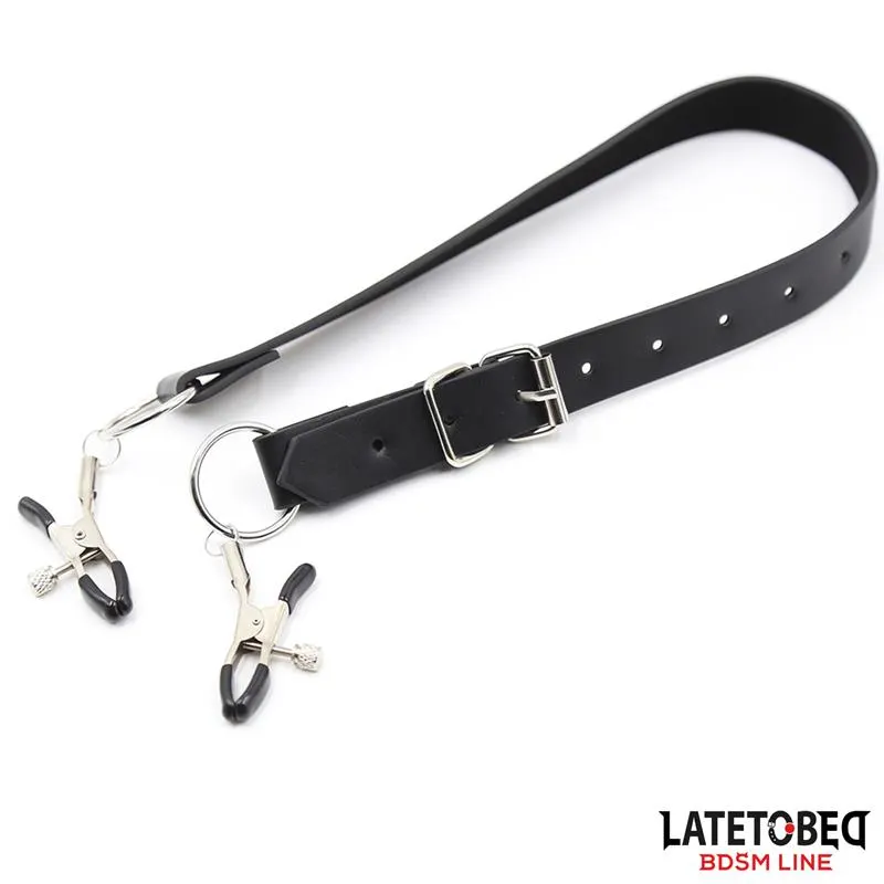 Correas de Bondage para Piernas con Pinzas para Clítoris · LATETOBED BDSM LINE · Accesorios y Sets — photo 4