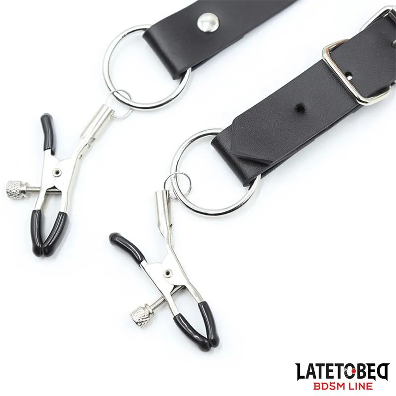 Correas de Bondage para Piernas con Pinzas para Clítoris · LATETOBED BDSM LINE · Accesorios y Sets — photo 6