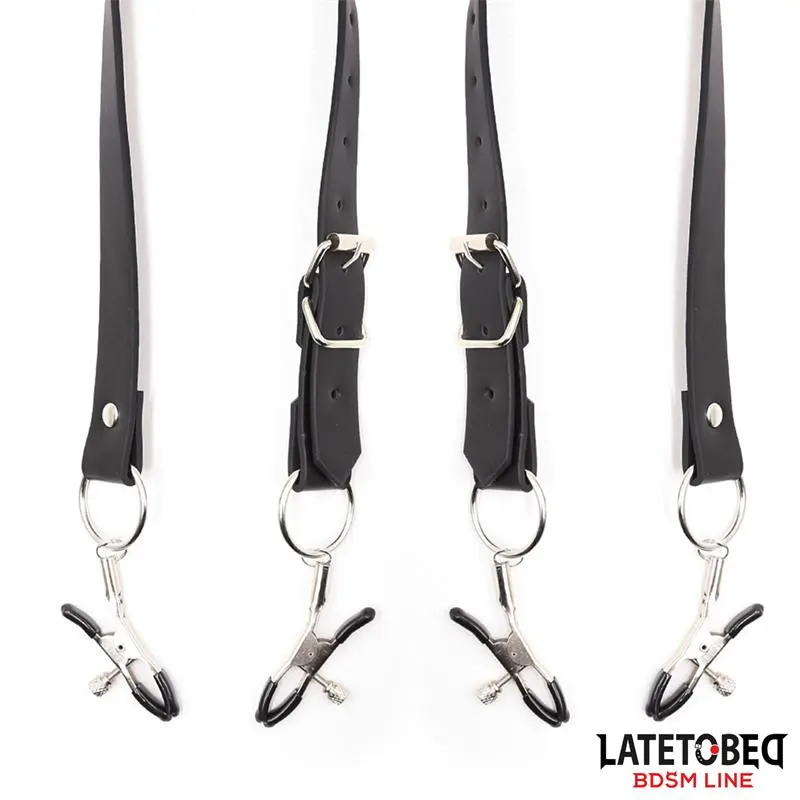 Correas de Bondage para Piernas con Pinzas para Clítoris · LATETOBED BDSM LINE · Accesorios y Sets — photo 7