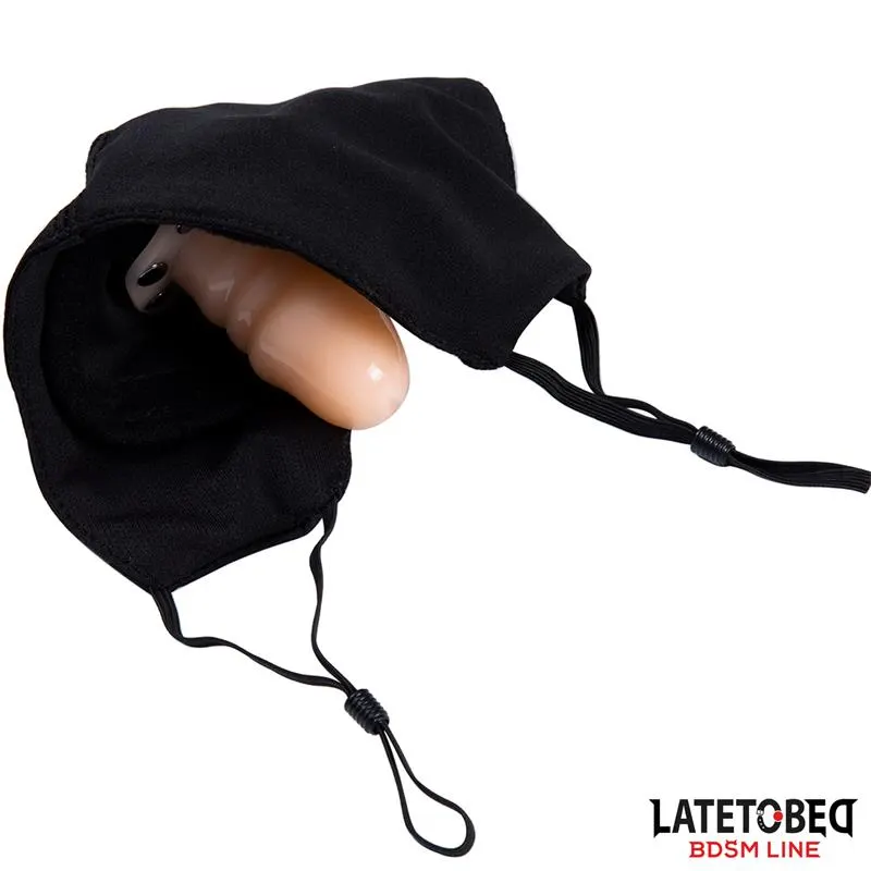 Mascarilla con Accesorio de Dildo 6 cm Desmontable · LATETOBED BDSM LINE · Accesorios y Sets — Foto 3