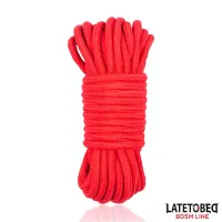 Cuerda Bondage de Algodón 5 m Roja · LATETOBED BDSM LINE · Esposas y Ataduras