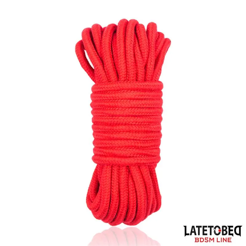 Cuerda Bondage de Algodón 5 m Roja · LATETOBED BDSM LINE · Esposas y Ataduras