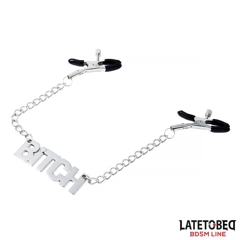 Pinzas para Pezones con Cadena - Bitch · LATETOBED BDSM LINE · Pinzas y Pezoneras — photo 3