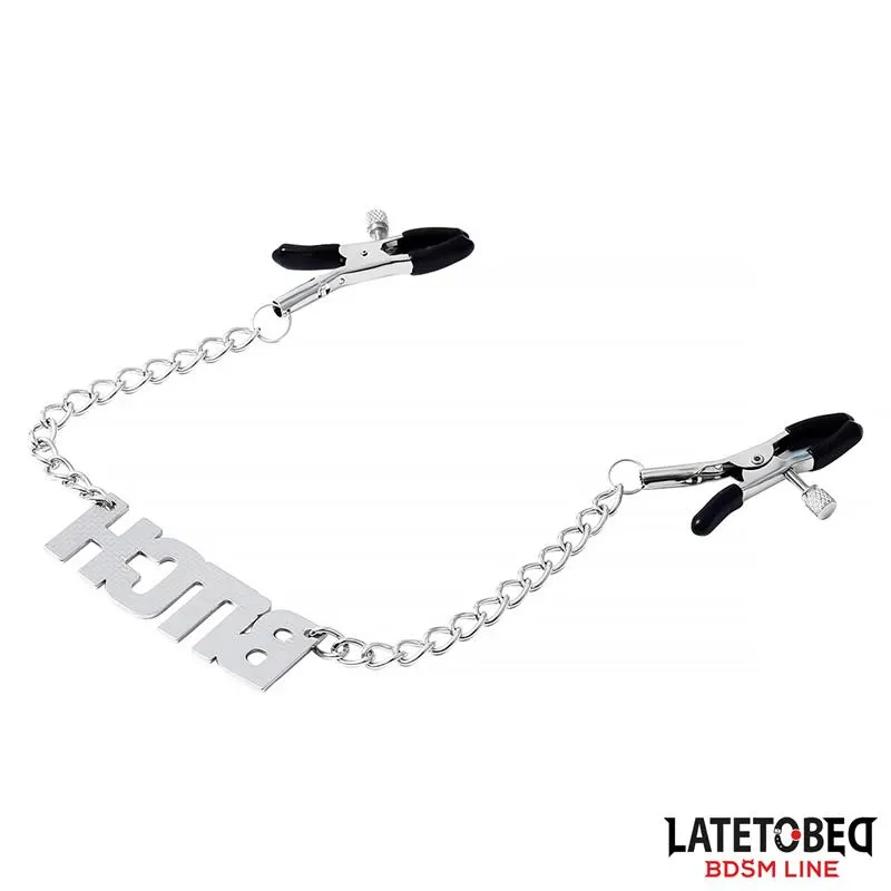 Pinzas para Pezones con Cadena - Bitch · LATETOBED BDSM LINE · Pinzas y Pezoneras — photo 4