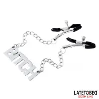 Pinzas para Pezones con Cadena - Bitch · LATETOBED BDSM LINE · Pinzas y Pezoneras
