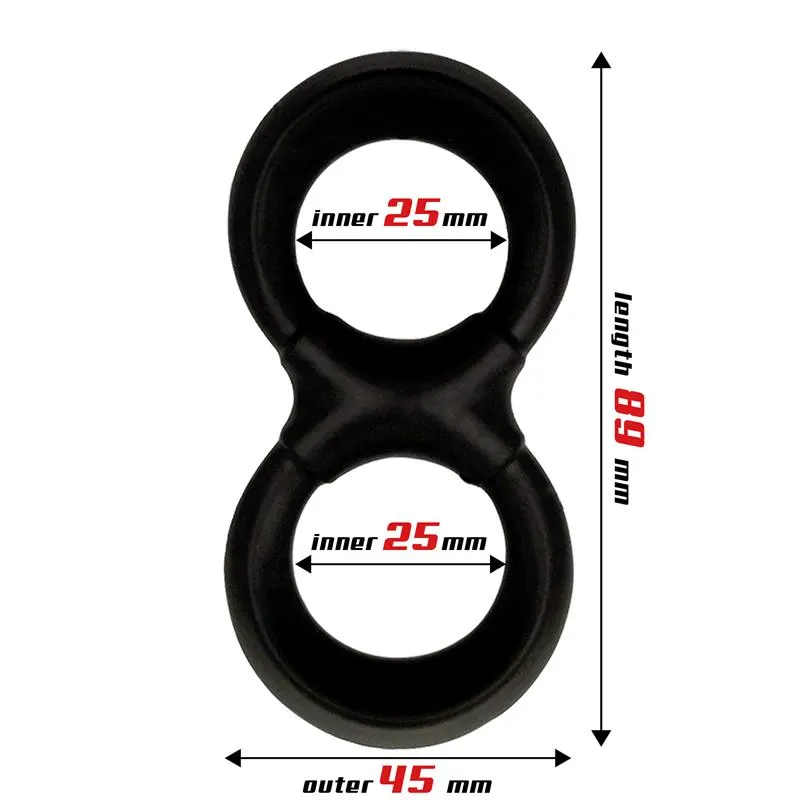 Anillo Pene y Testículos Silicona Líquida 25 mm · BEAST RINGS · Anillos para el Pene — Foto 2