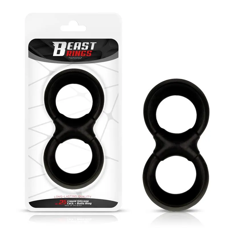 Anillo Pene y Testículos Silicona Líquida 25 mm · BEAST RINGS · Anillos para el Pene