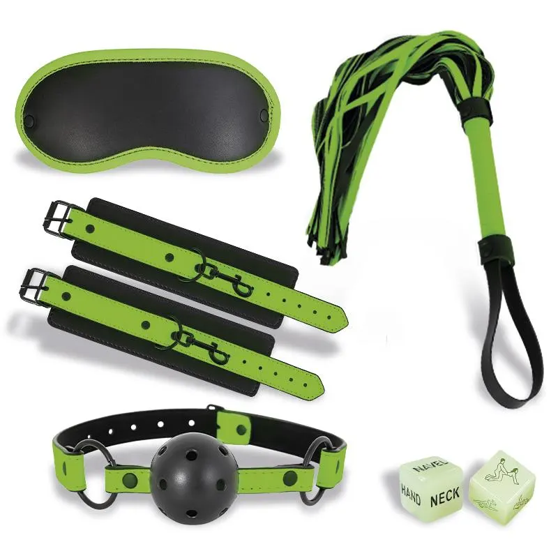 Set de Bondage con 5 Piezas que Brillan en la Oscuridad · INTOYOU SHINING LINE · Accesorios y Sets — Foto 2