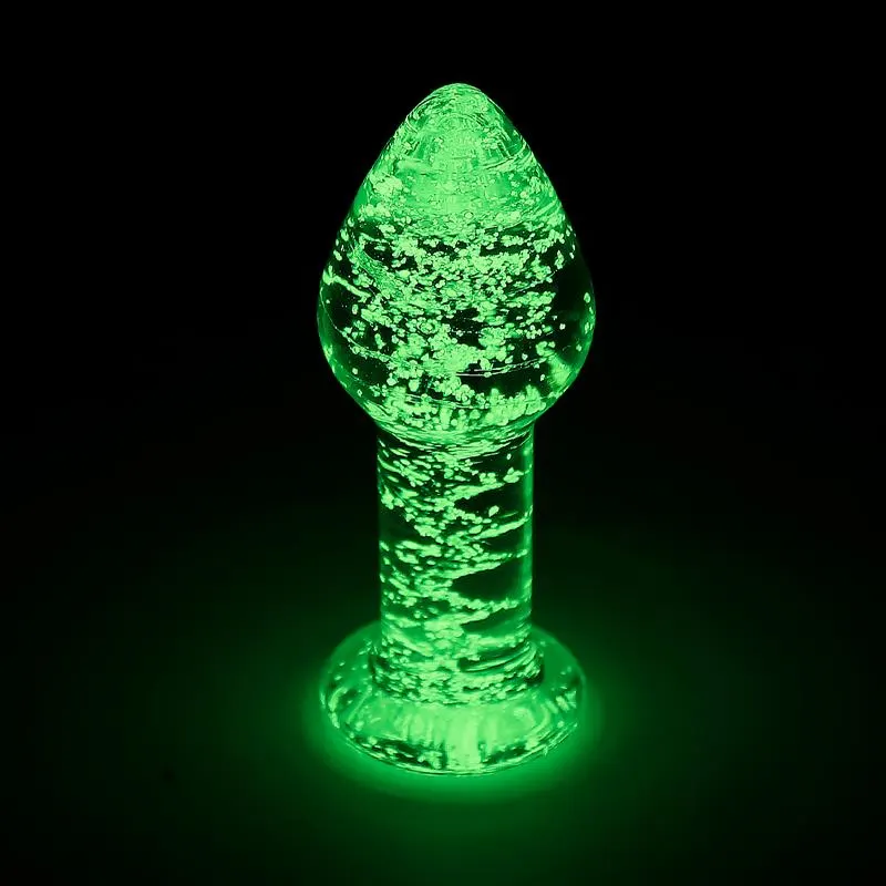 Plug Anal de Cristal que Brilla en la Oscuridad · INTOYOU SHINING LINE · Anal — photo 2