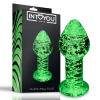 Plug Anal de Cristal que Brilla en la Oscuridad · INTOYOU SHINING LINE · Anal