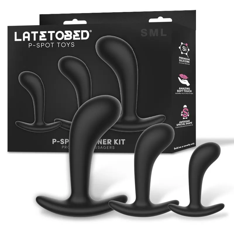Set de 3 Masajeadores Prostáticos · LATETOBED · Anal