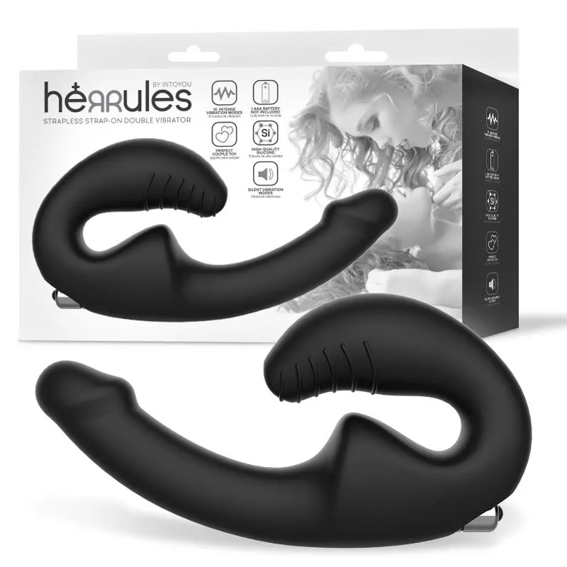 Strap-on Vibrador Doble sin Arnés · INTOYOU · Vibradores