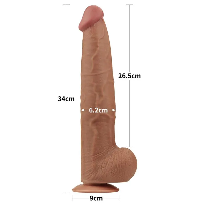 Dildo Dual Density Piel Deslizante Retractil 13.5 · LOVETOY · Dildos — Foto 13
