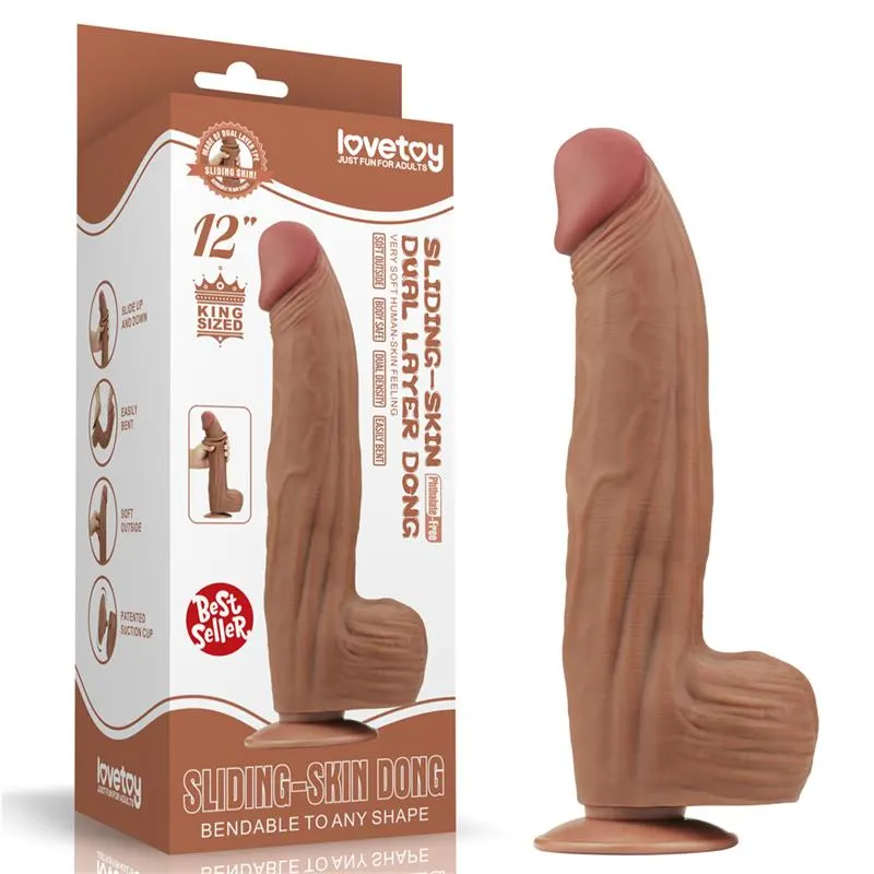 Dildo Dual Density Piel Deslizante Retractil 12 · LOVETOY · Dildos — photo 13