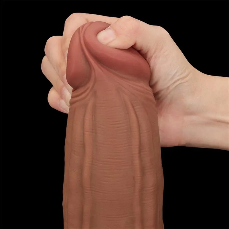 Dildo Dual Density Piel Deslizante Retractil 12 · LOVETOY · Dildos — photo 5