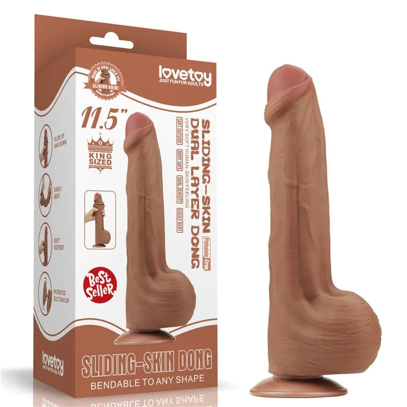 Dildo Dual Density Piel Desizante Retractil 11.5 · LOVETOY · Dildos — Foto 13