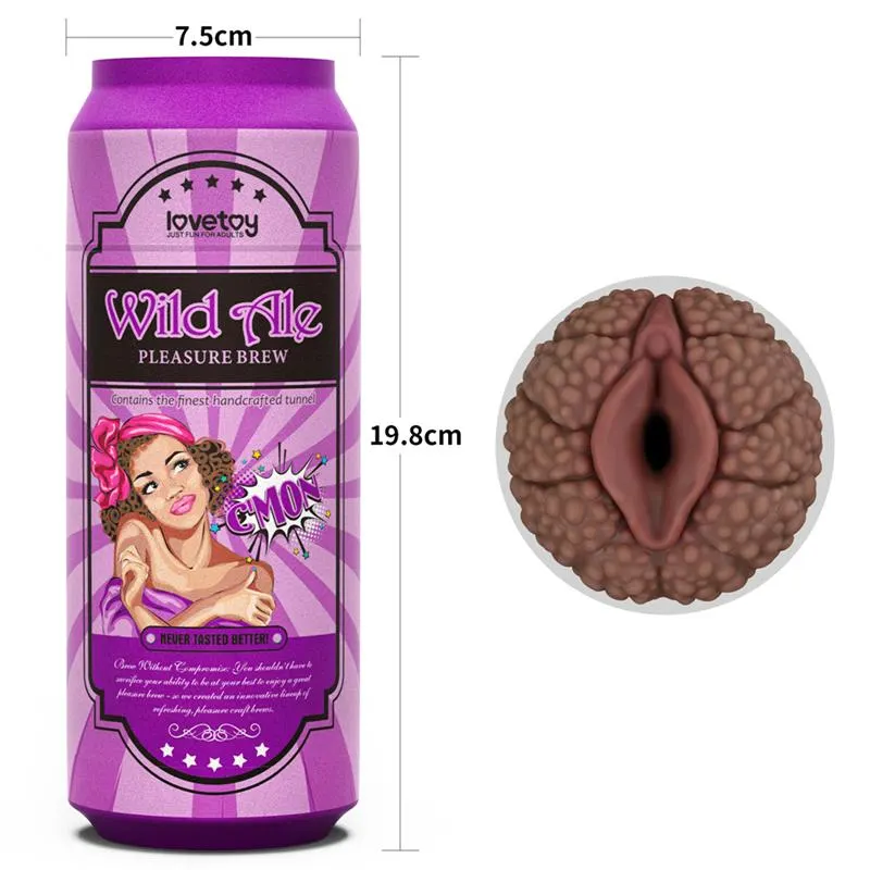 Lata Masturbadora Vagina Wild Ale · LOVETOY · Masturbadores Él — Foto 12