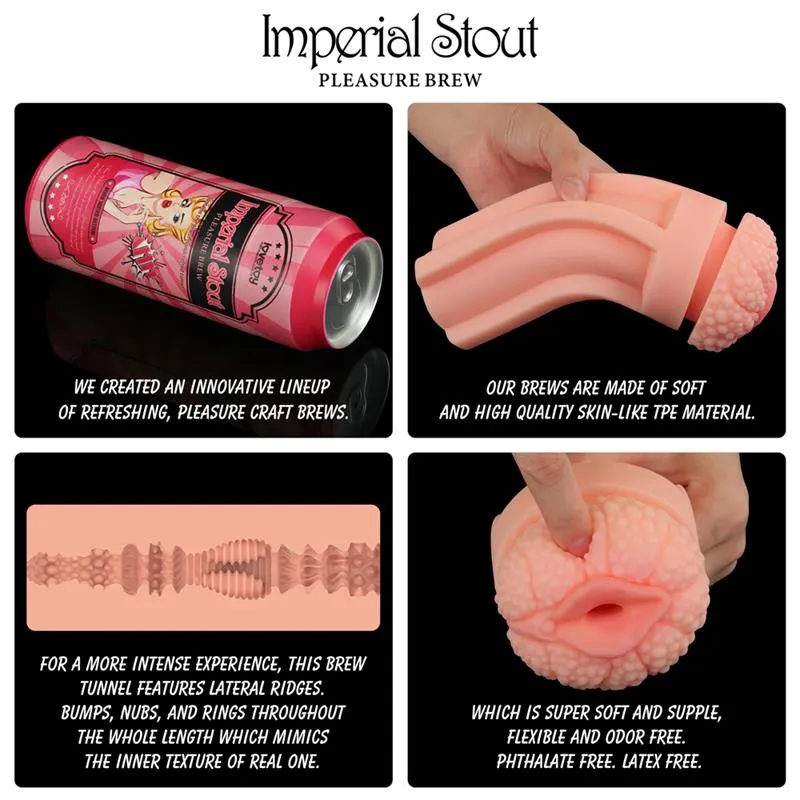 Lata Masturbadora Vagina Imperial Stout · LOVETOY · Masturbadores Él — Foto 5
