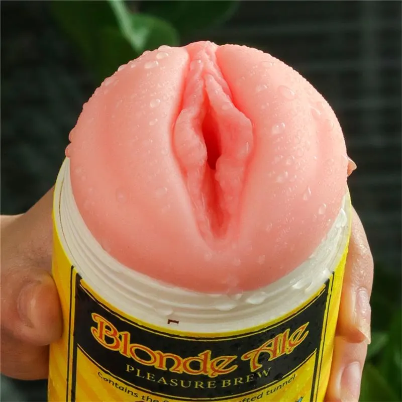 Lata Masturbadora Vagina Blond Ale · LOVETOY · Masturbadores Él — Foto 6