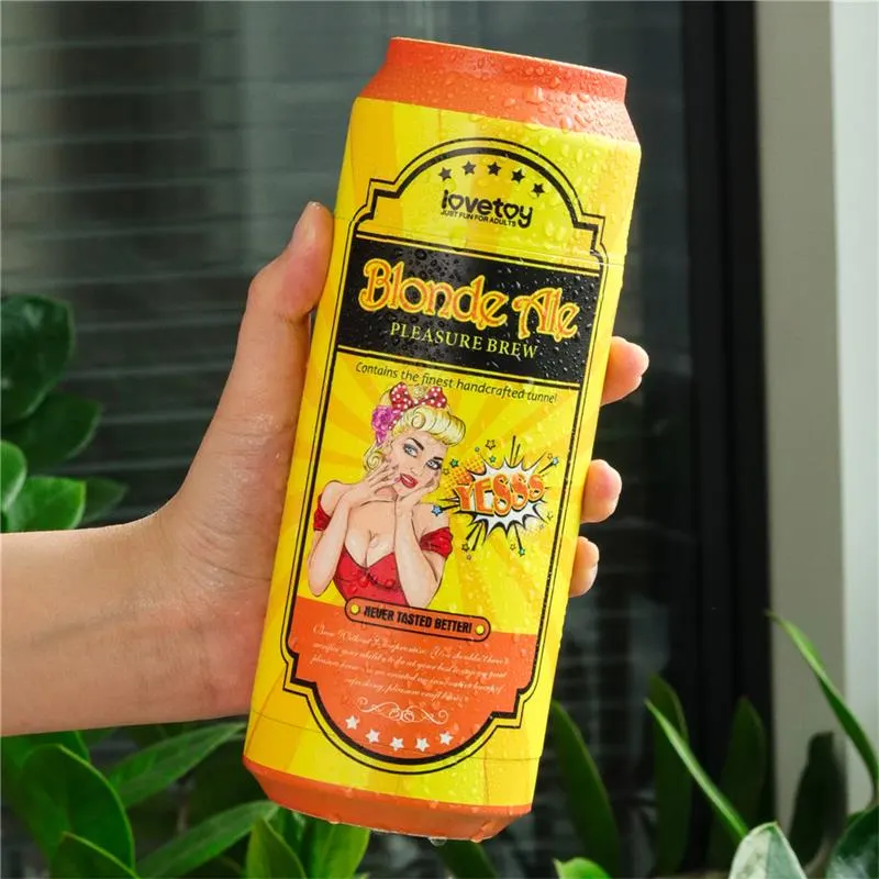 Lata Masturbadora Vagina Blond Ale · LOVETOY · Masturbadores Él — Foto 7