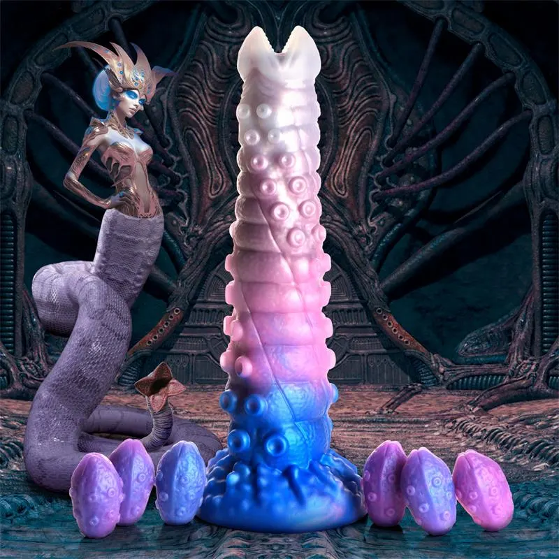 Tenta-Queen Dildo Ovipositor con 6 Huevos · CREATURE COCKS · Dildos — photo 15