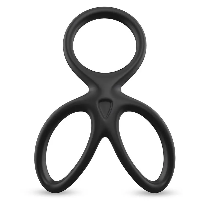 Anillo Triple Pene y Testículos Silicona Líquida Flexible · BEAST RINGS · Anillos para el Pene — photo 2