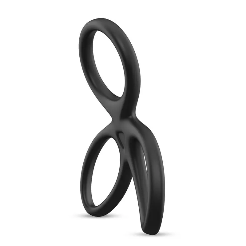 Anillo Triple Pene y Testículos Silicona Líquida Flexible · BEAST RINGS · Anillos para el Pene — photo 3