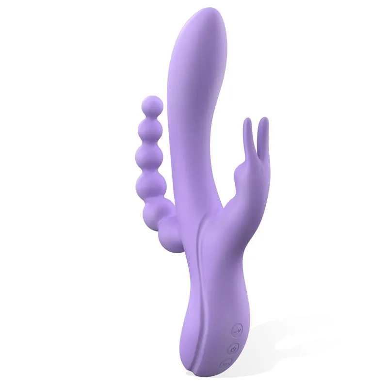 Lindsay Vibrador con Cadena Anal Silicona Líquida Unibody Flexible 2 Motores · ENGILY ROSS · Vibradores — Foto 2