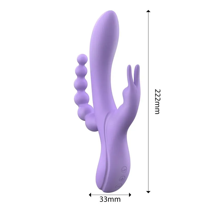 Lindsay Vibrador con Cadena Anal Silicona Líquida Unibody Flexible 2 Motores · ENGILY ROSS · Vibradores — Foto 7