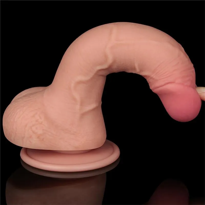 Dildo Dual Layer Piel Deslizante Retractil · LOVETOY · LOVETOY · Dildos — Foto 7