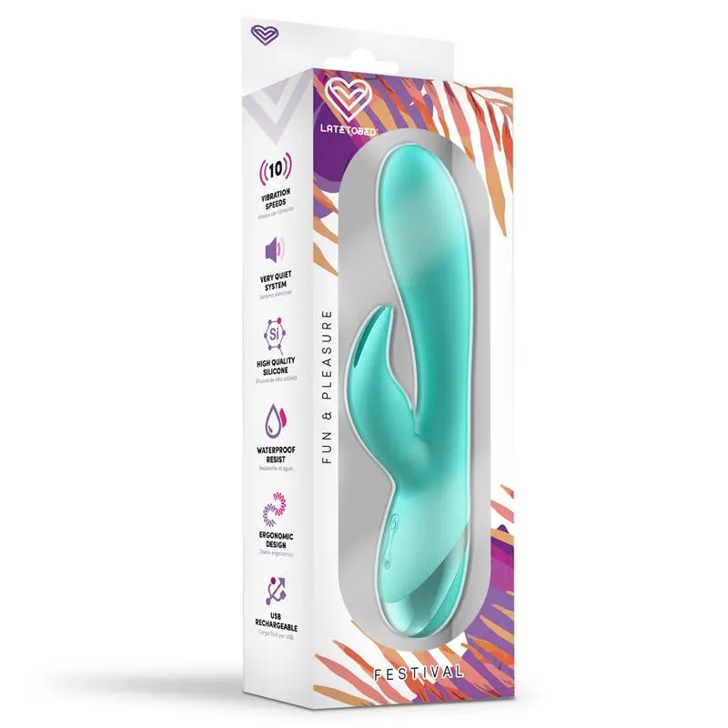 Vibrador Pertes USB Celeste · FESTIVAL · Vibradores — photo 7