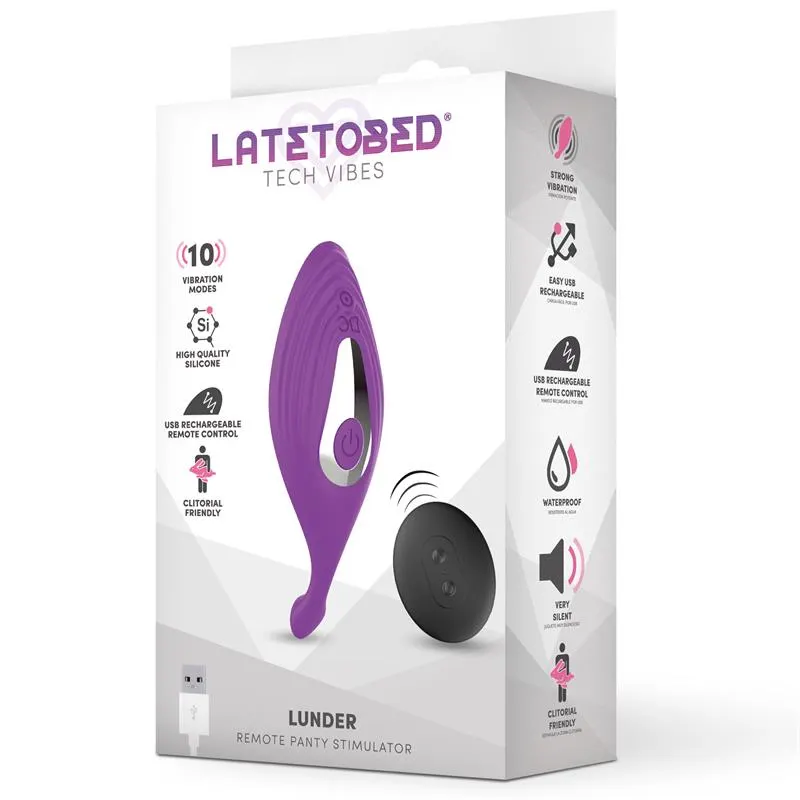 Lunder Estimulador de Braguita con Control Remoto USB · LATETOBED · Estimuladores de Clítoris — Foto 8