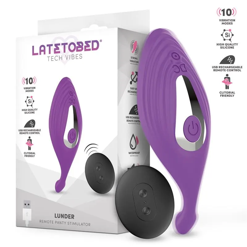 Lunder Estimulador de Braguita con Control Remoto USB · LATETOBED · Estimuladores de Clítoris