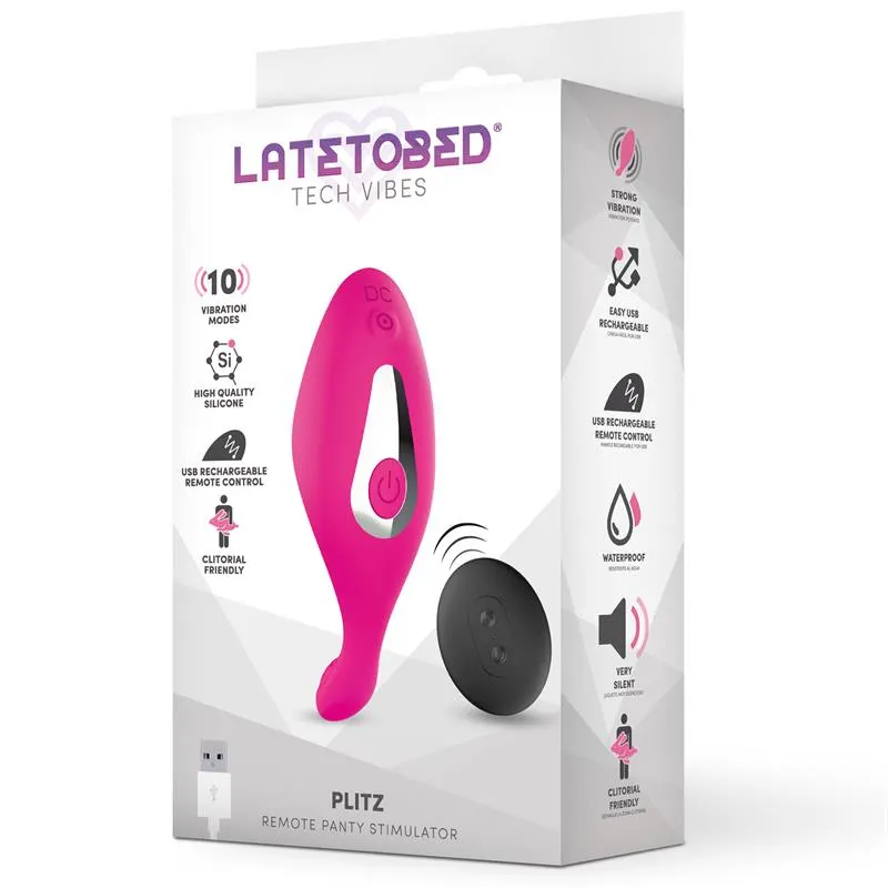 Plitz Estimulador de Braguita con Control Remoto USB · LATETOBED · Estimuladores de Clítoris — Foto 8