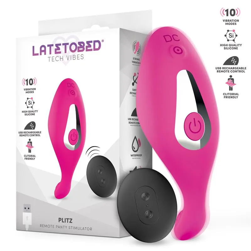 Plitz Estimulador de Braguita con Control Remoto USB · LATETOBED · Estimuladores de Clítoris
