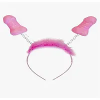 Diadema Rosa con Purpurina y Penes · DIVERTY SEX · Juegos y Complementos Divertidos