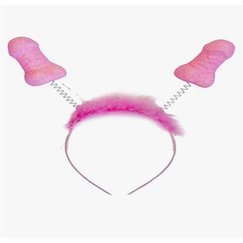 Diadema Rosa con Purpurina y Penes · DIVERTY SEX · Juegos y Complementos Divertidos