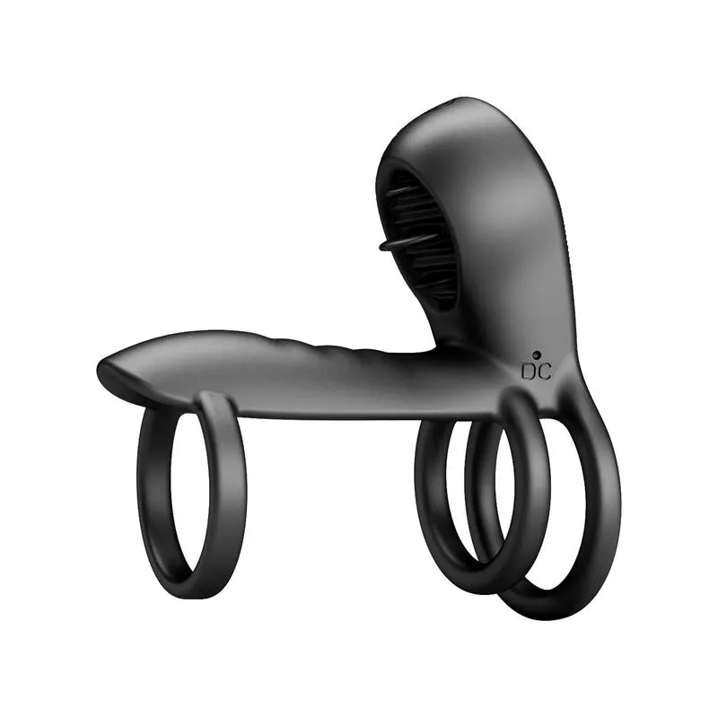 Jammy Anillo Triple con Vibración USB · PRETTYLOVE · Anillos para el Pene — photo 3