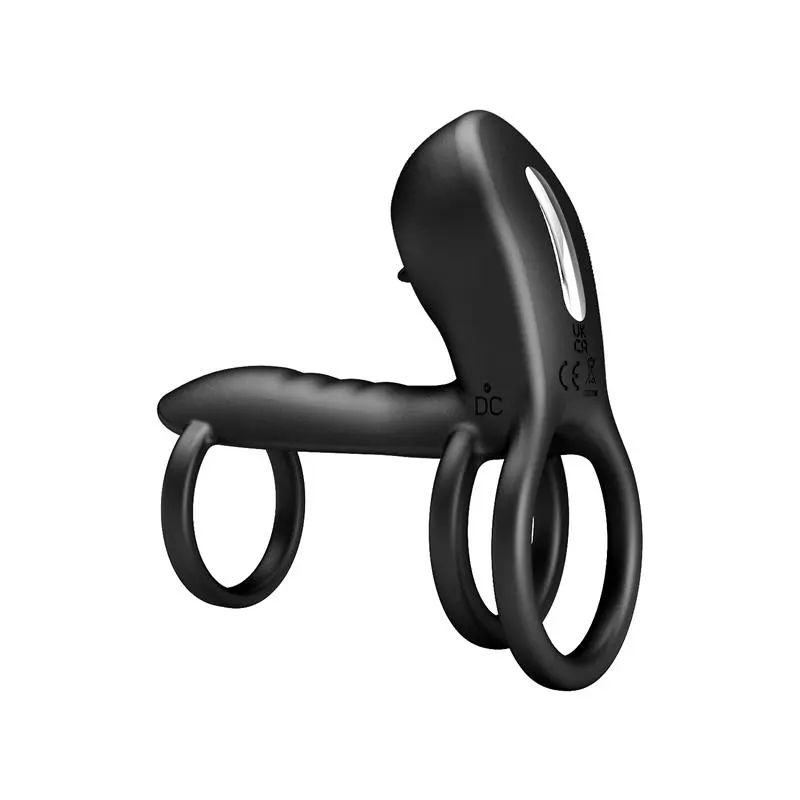 Jammy Anillo Triple con Vibración USB · PRETTYLOVE · Anillos para el Pene — photo 5