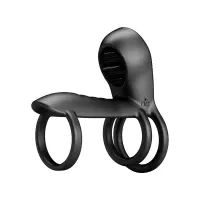 Jammy Anillo Triple con Vibración USB · PRETTYLOVE · Anillos para el Pene